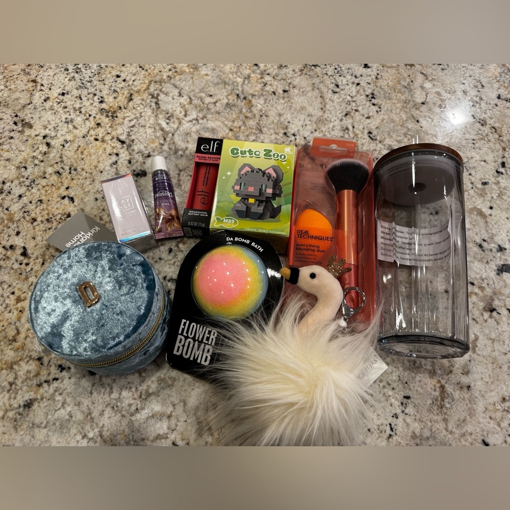 All New Beauty & Gift Bundle | e.l.f. + Beauty+ Bath Bomb + Tumbler + More